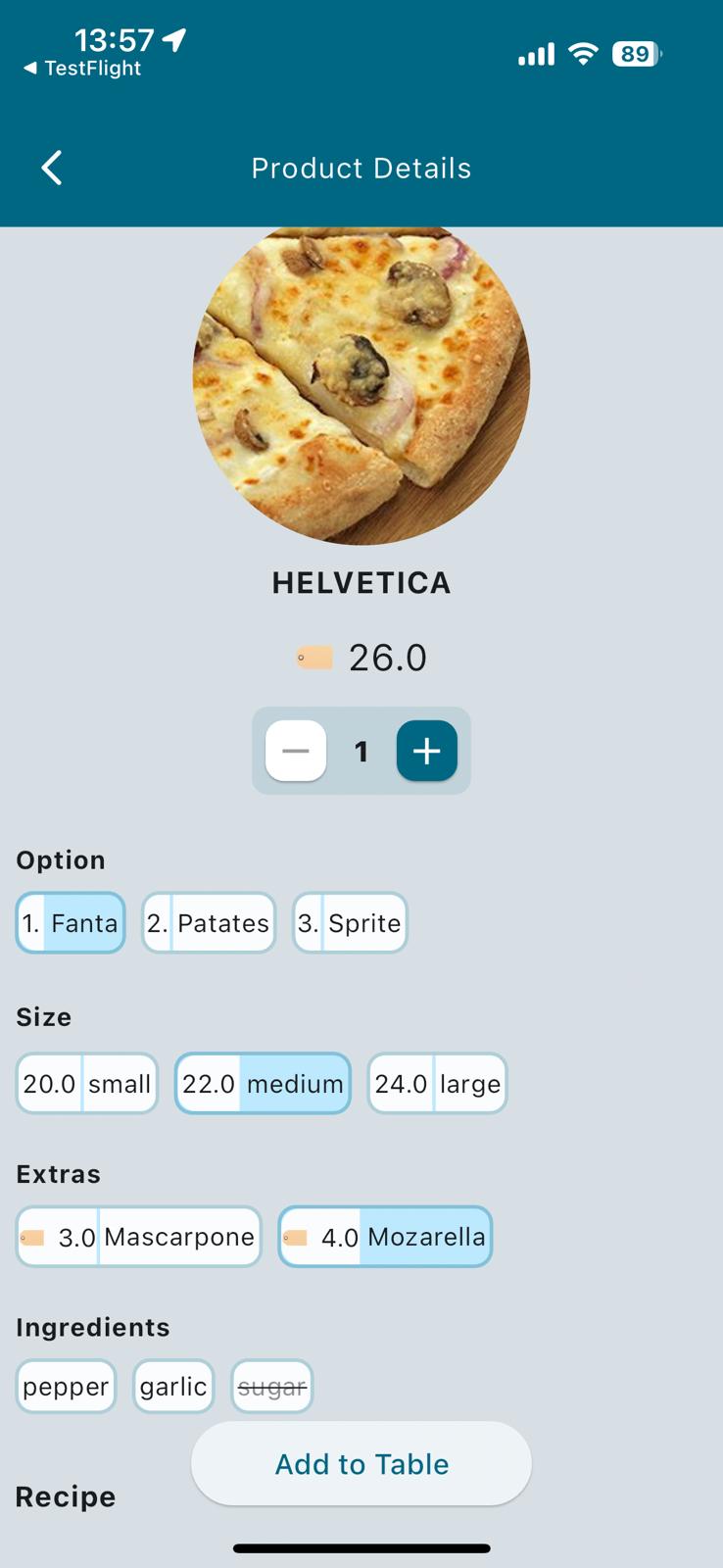 CermePOS Ober App scherm 7