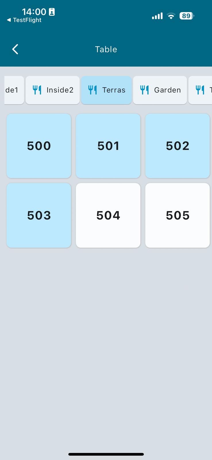 CermePOS Ober App scherm 8