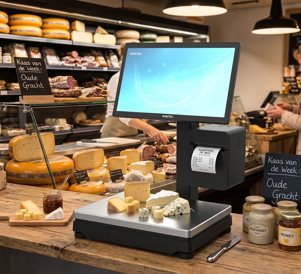 ScalePOS S60-D in delicatessenwinkel met CermePOS